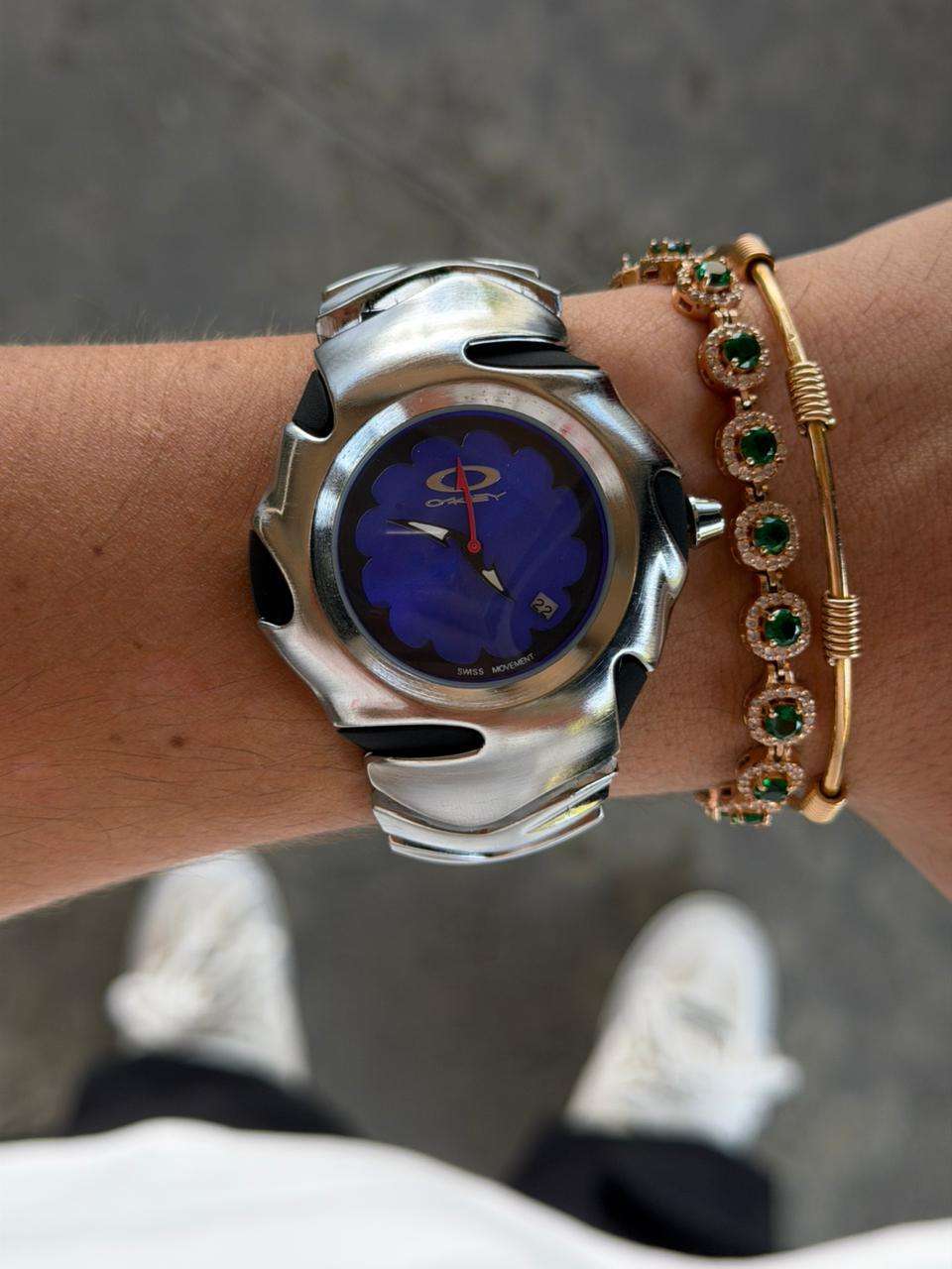 Okey Blade Plateado Tablero Azul