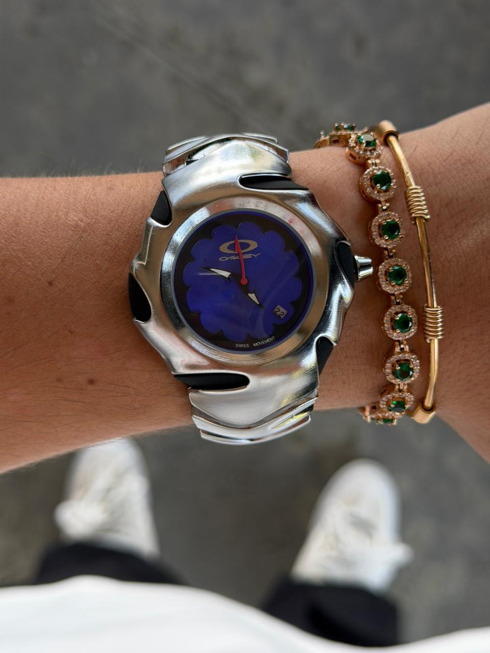 Okey Blade Plateado Tablero Azul