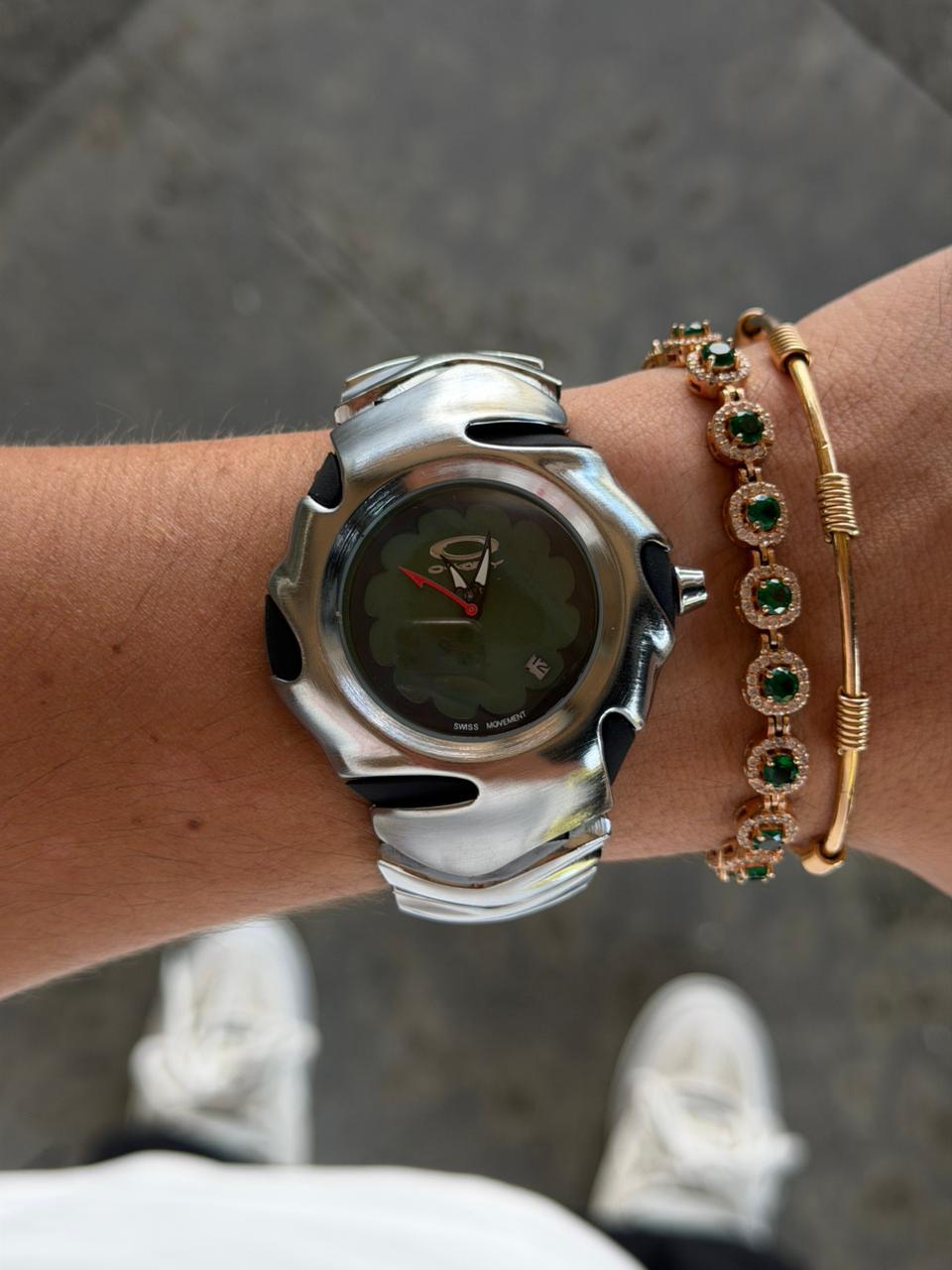 Okey Blade Plateado Tablero Verde