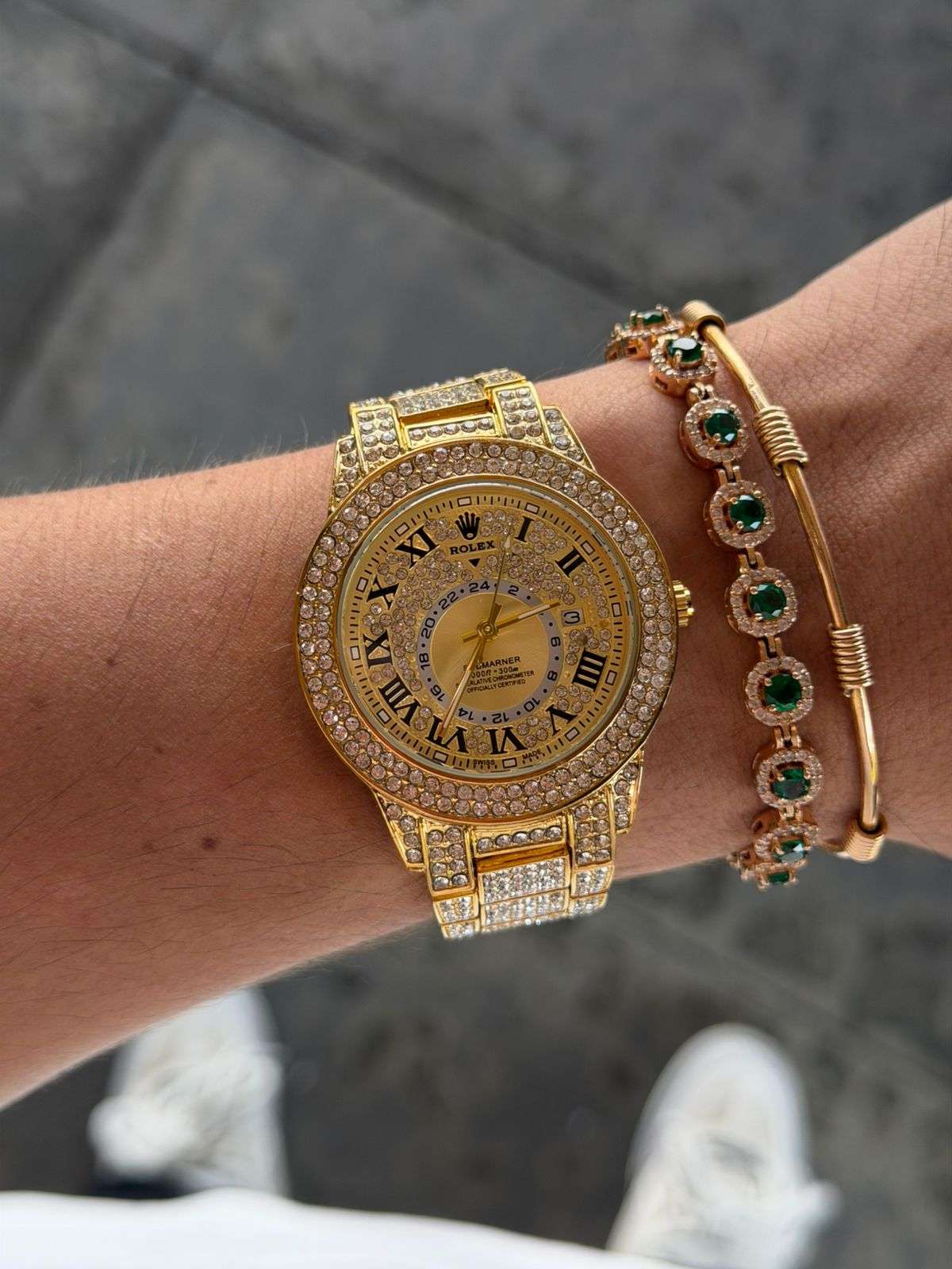 Rlx Diamond Roman Sky Dorado Tablero Dorado