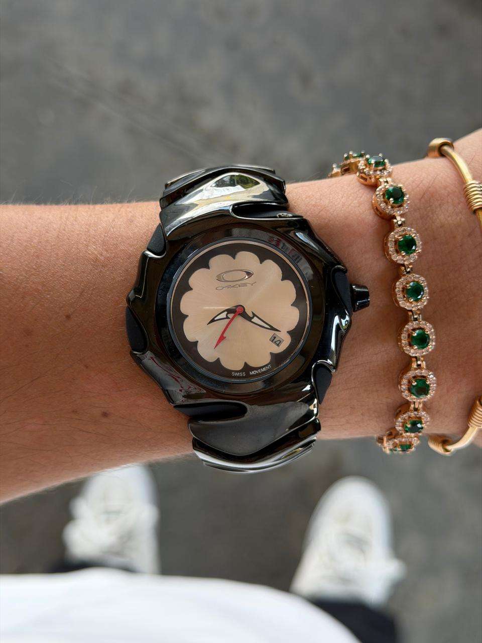 Okey Blade Negro Tablero Plateado