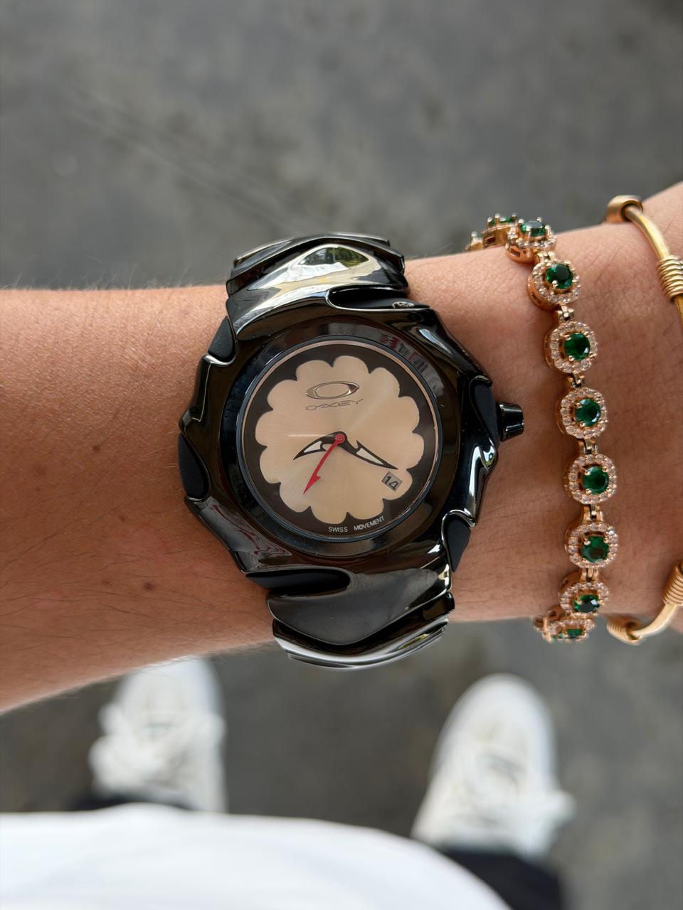 Okey Blade Negro Tablero Plateado