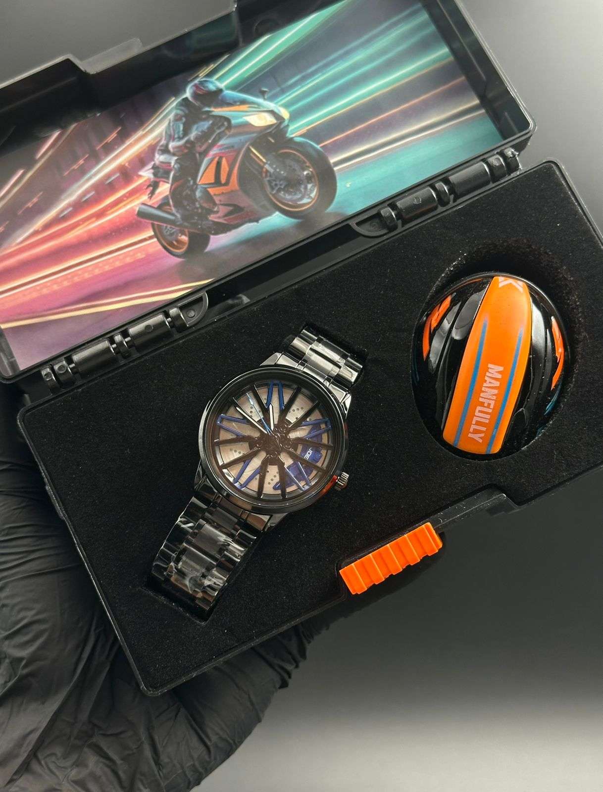 G-fx Rin Negro Tablero Plateado Azul Negro