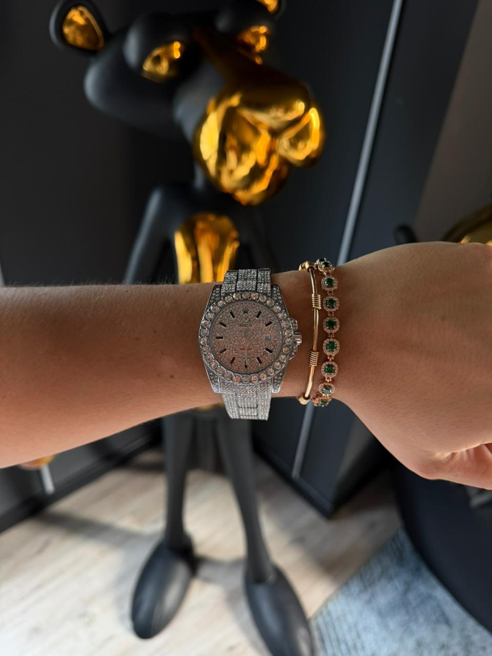 Rlx Diamond Plateado Tablero Plateado