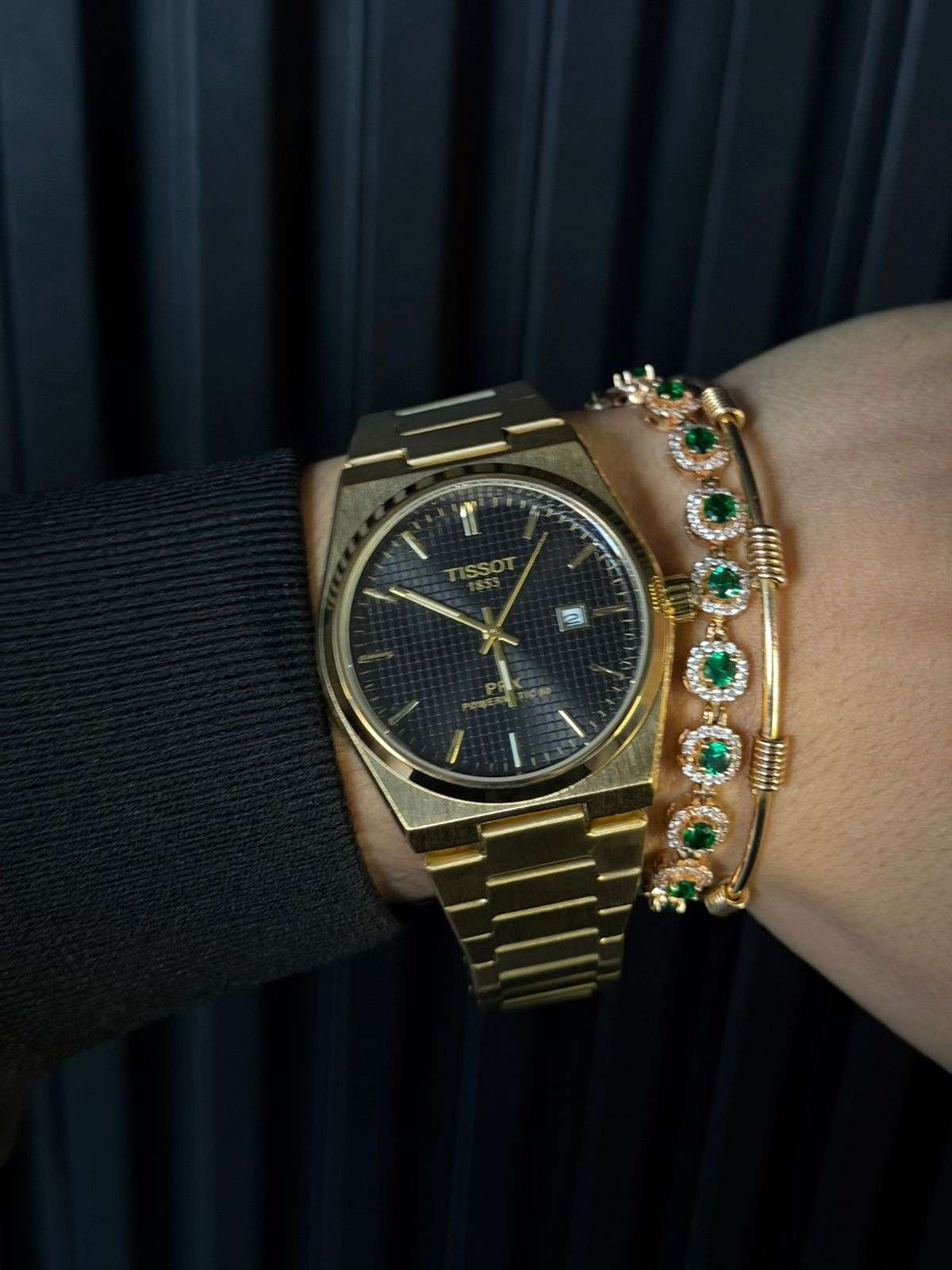 Tsst Metalico Dorado Tablero Negro