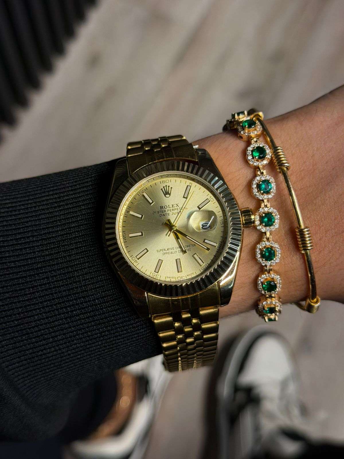 Rlx Trenzado Dorado Tablero Dorado