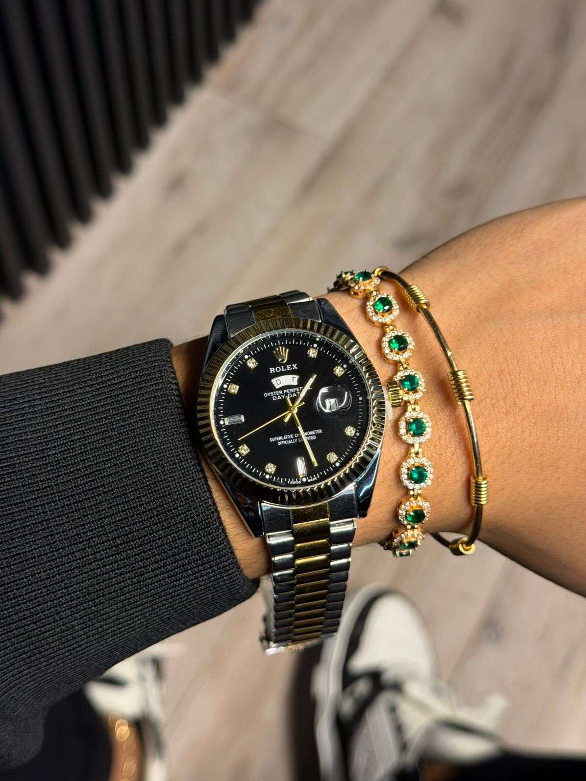 Rlx Diamond Bicolor Dorado Tablero Negro