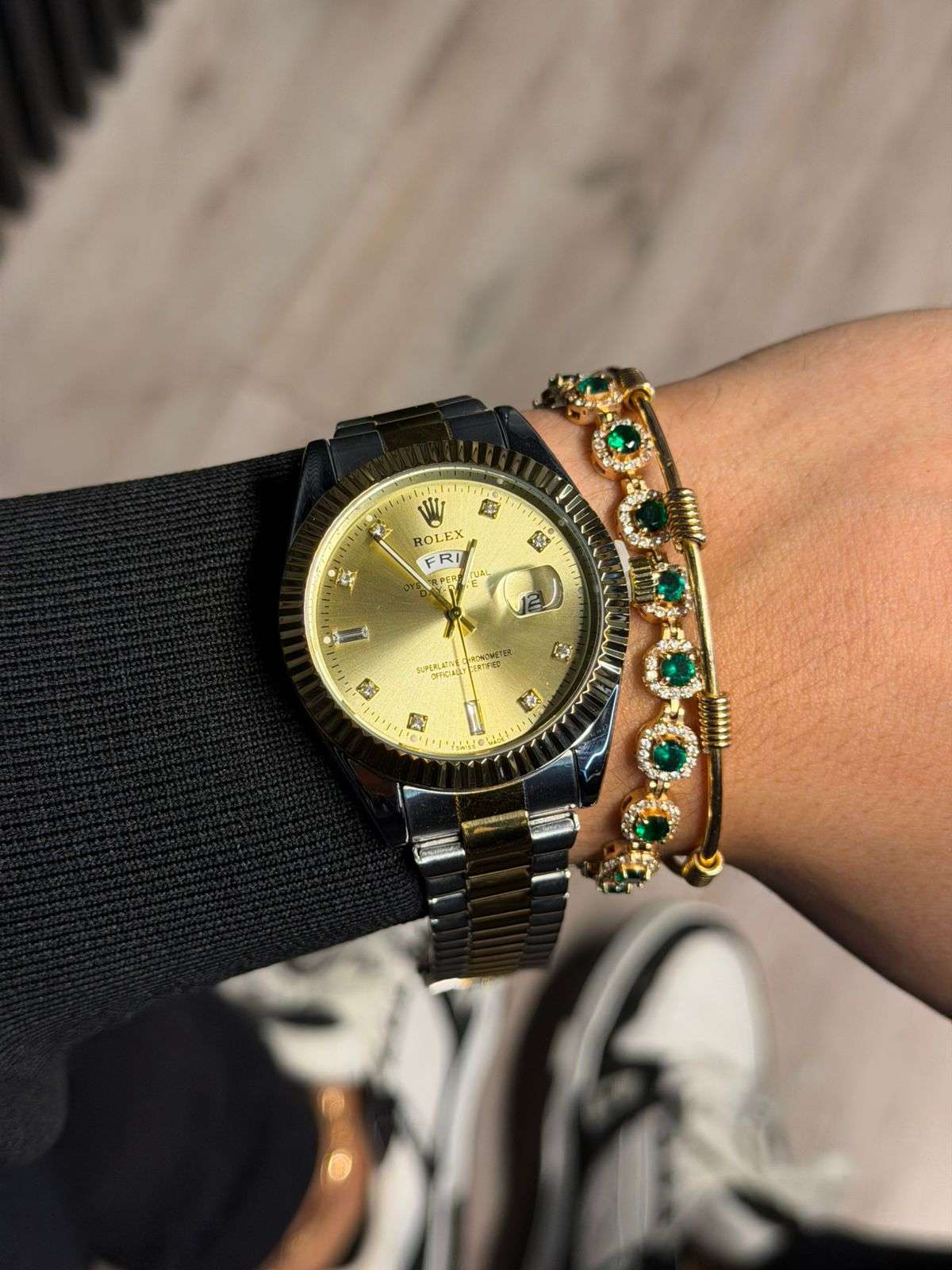 Rlx Diamond Bicolor Dorado Tablero Dorado