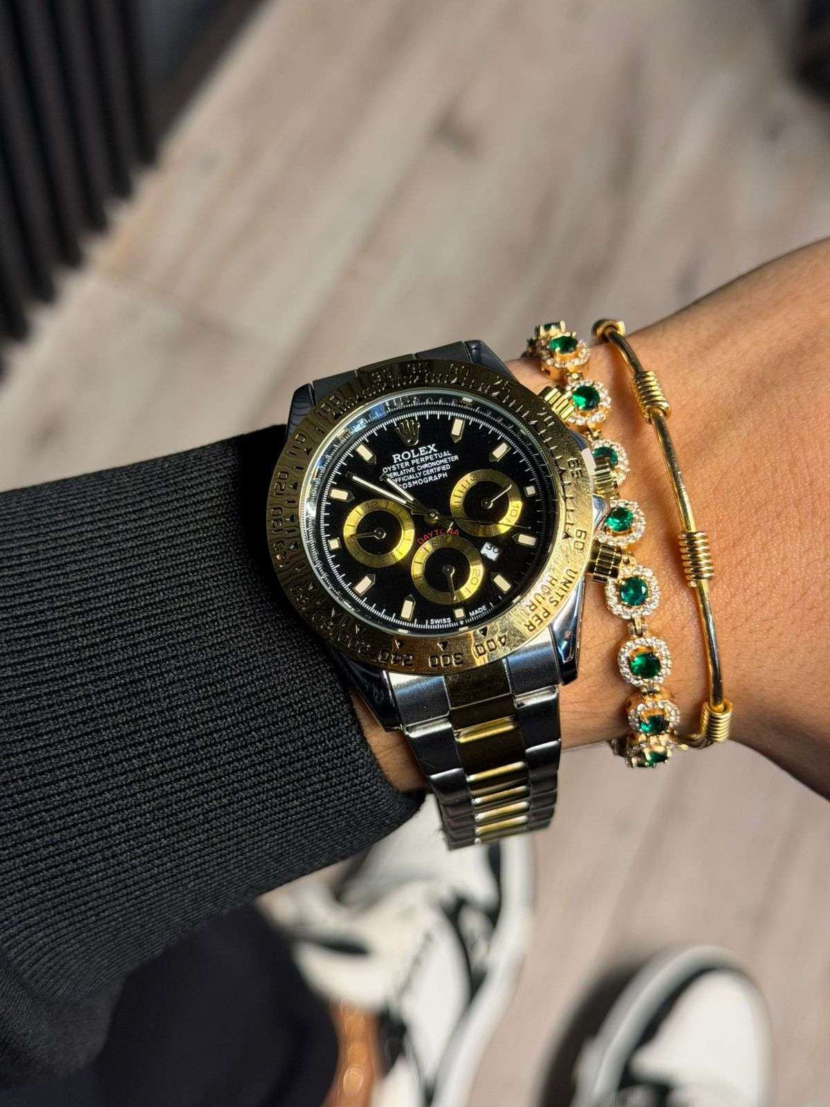 Rlx Daytn Bicolor Dorado Tablero Negro