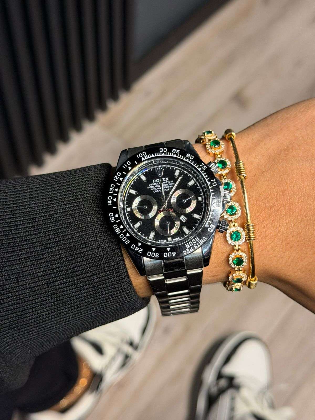 Rlx Daytn Plateado Tablero Negro Negro