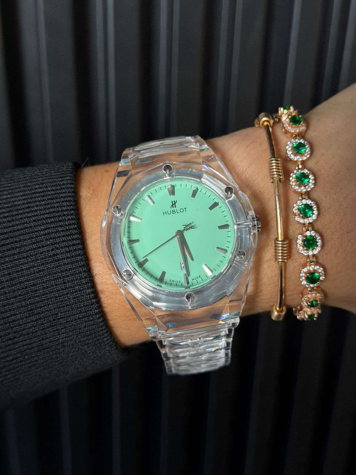 Hblt Resina Transparente Tablero Verde