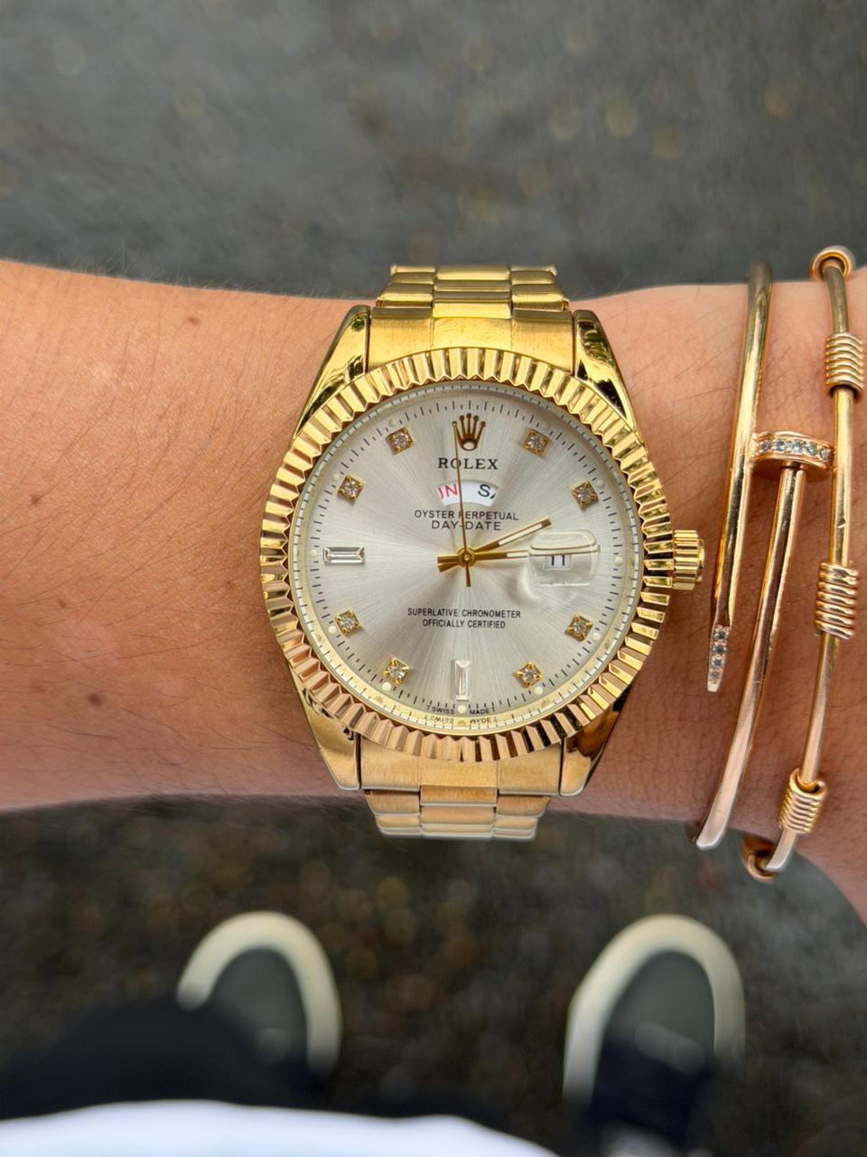 Rlx Diamond Dorado Tablero Plateado