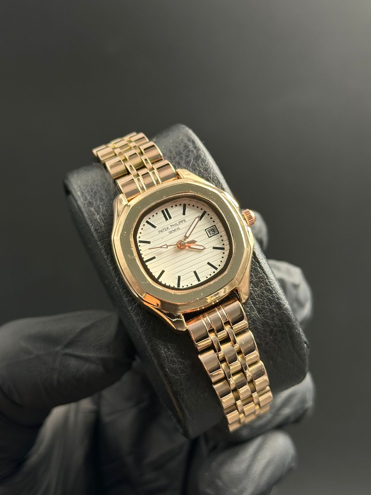 Patk Mujer Oro Rosa Tablero Blanco