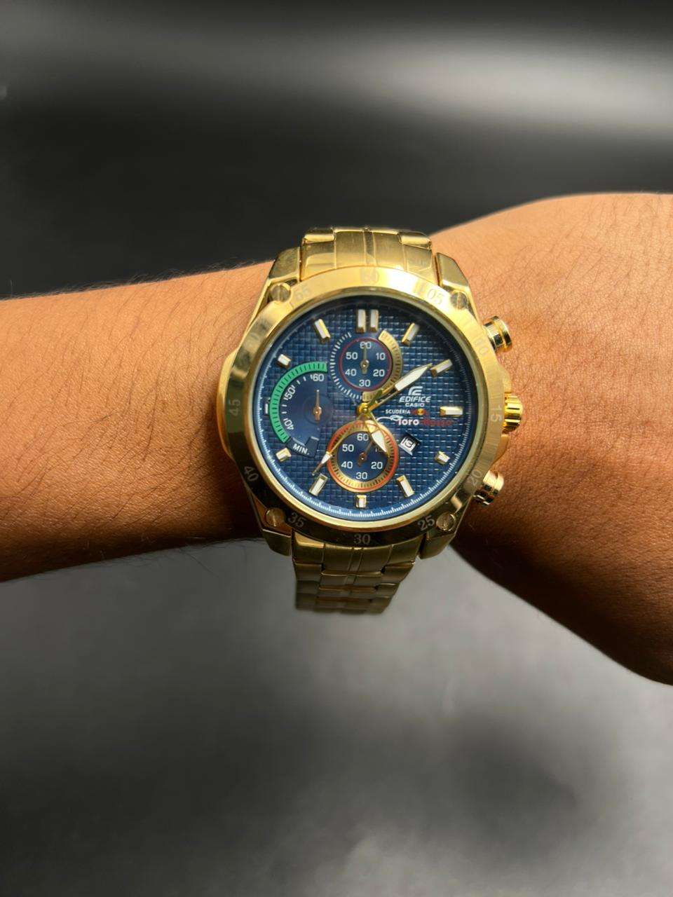 Cso Edfc Dorado Tablero Azul Dorado