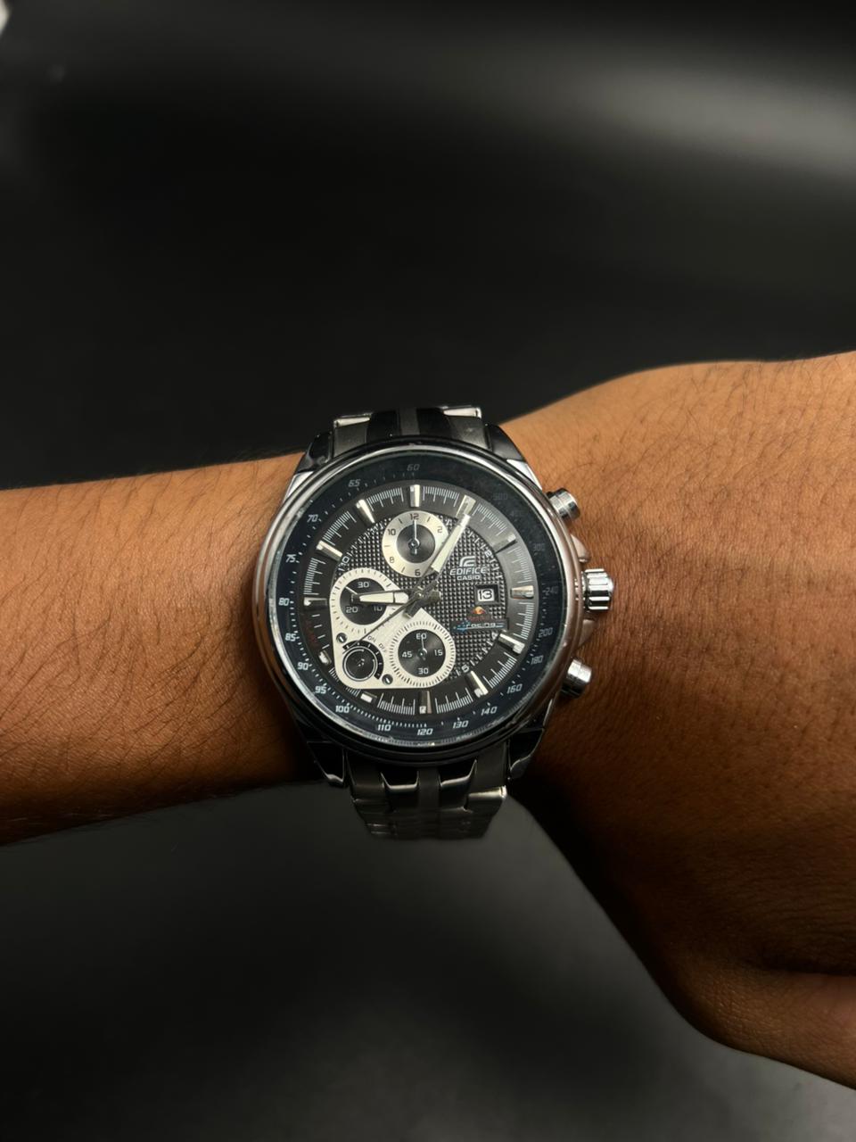 Cso Edfc Bicolor Negro Tablero Negro Plateado