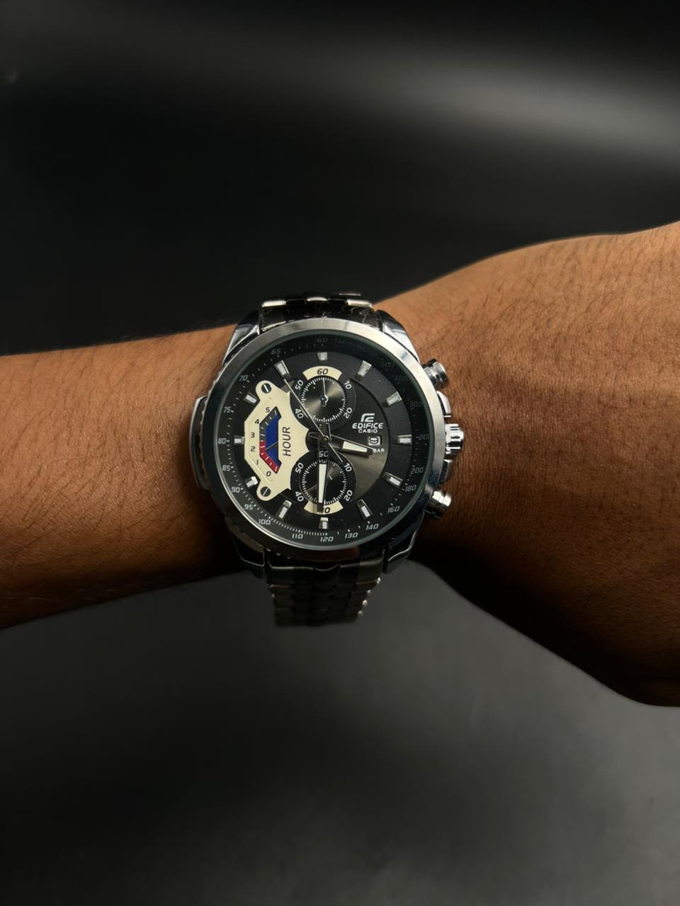 Cso Edfc Bicolor Negro Tablero Negro Plateado