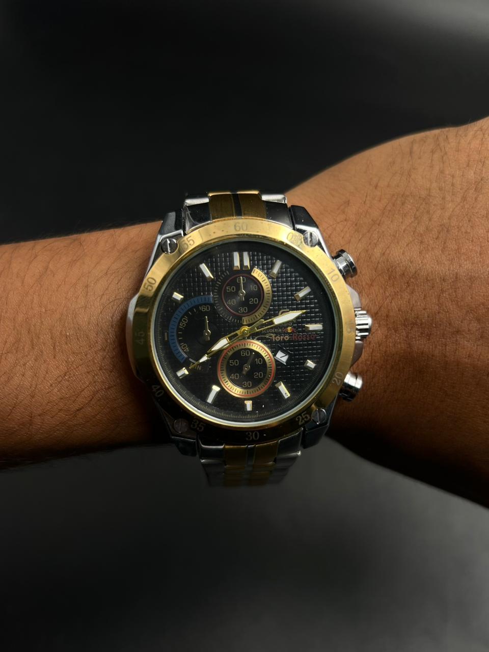 Cso Edfc Bicolor Dorado Tablero Negro Bisel Dorado