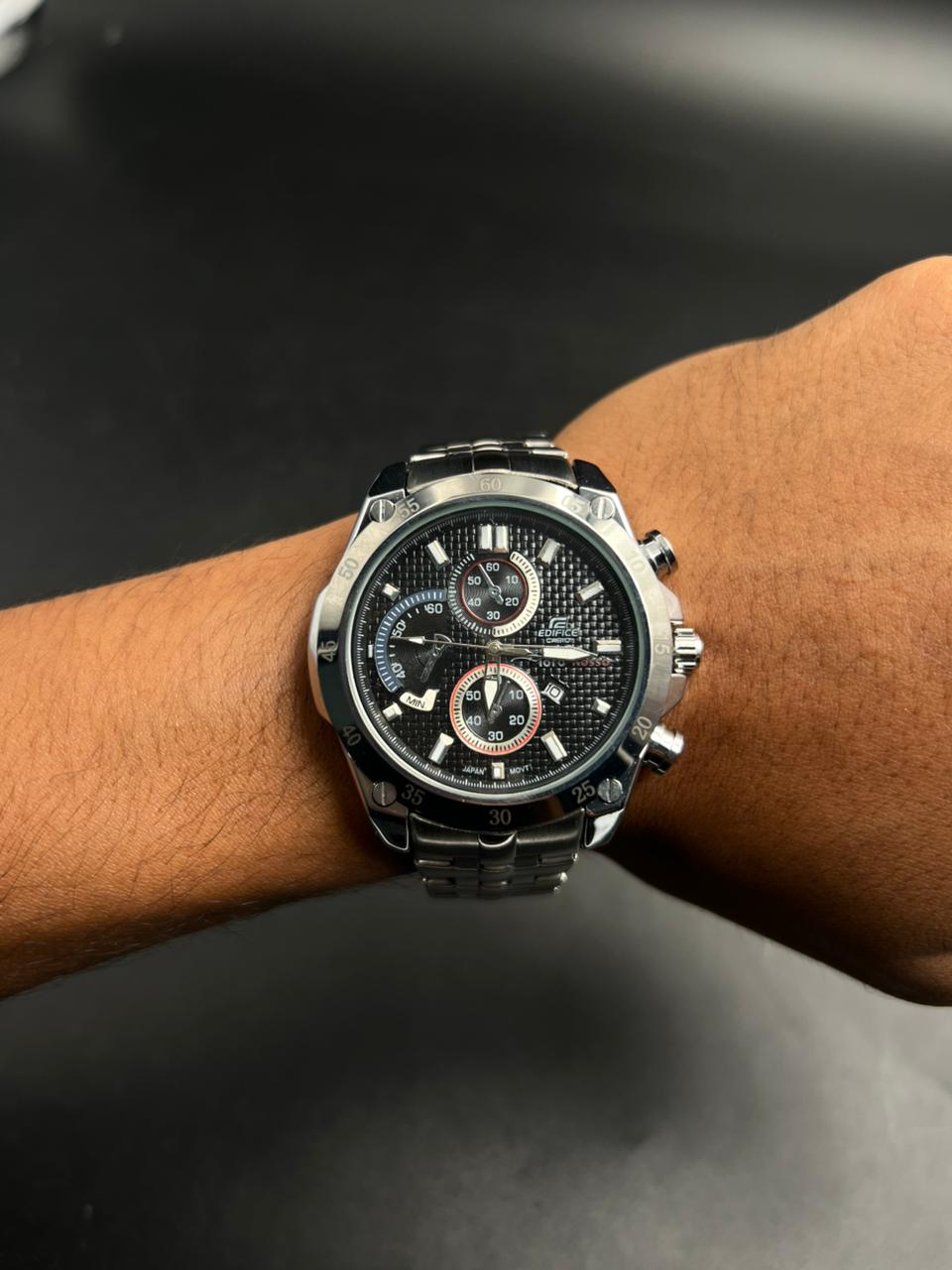 Cso Edfc Bicolor Negro Tablero Negro Plateado