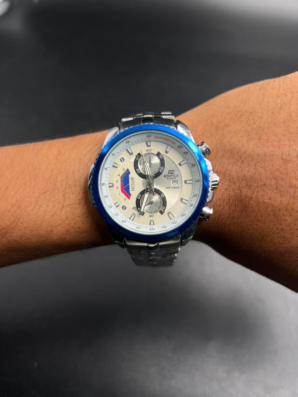 Cso Edfc Plateado Tablero Blanco Bisel Azul