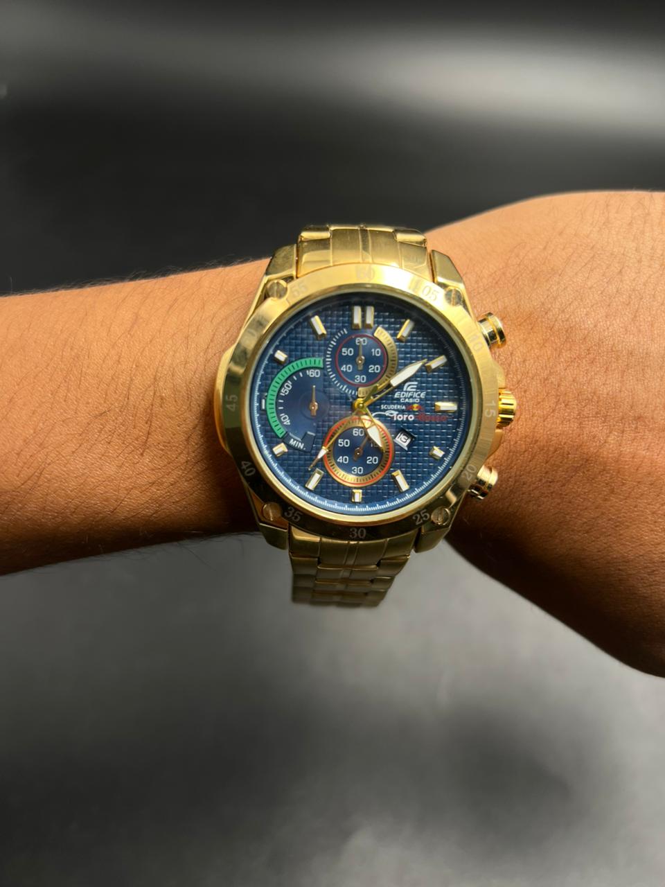 Cso Edfc Dorado Tablero Azul Dorado