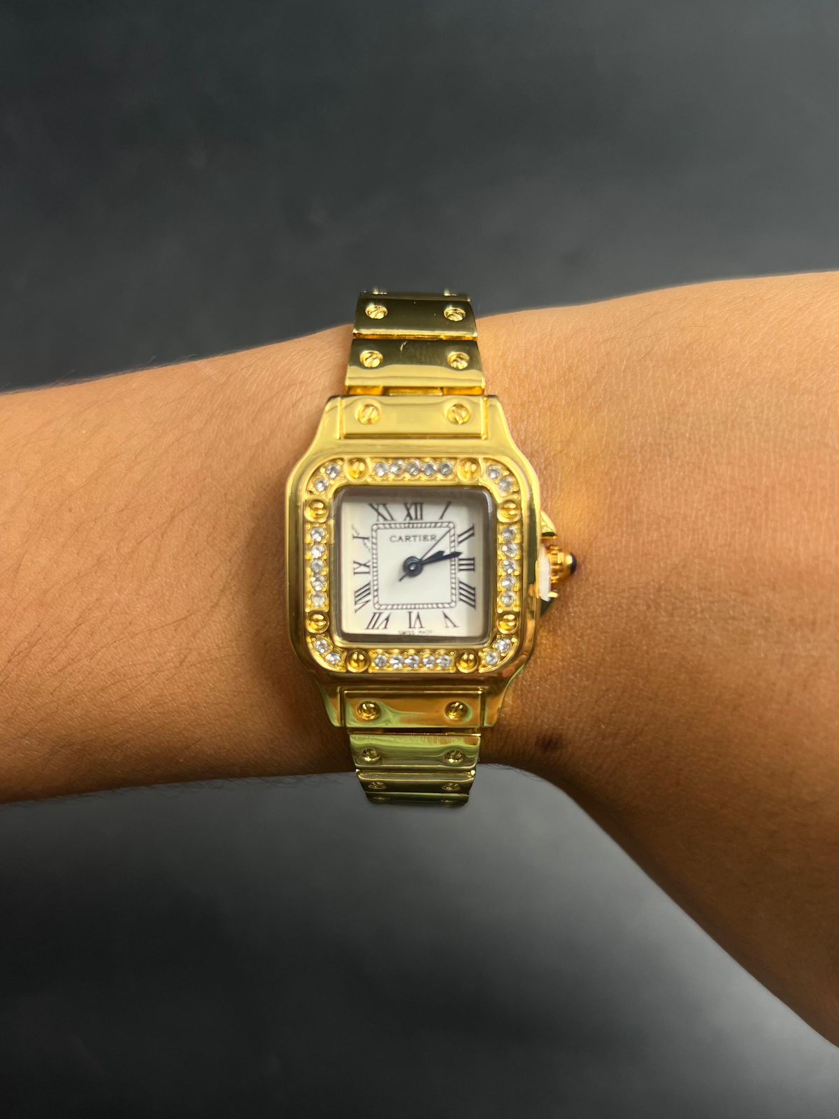 Crtr Mujer Dorado Tablero Blanco