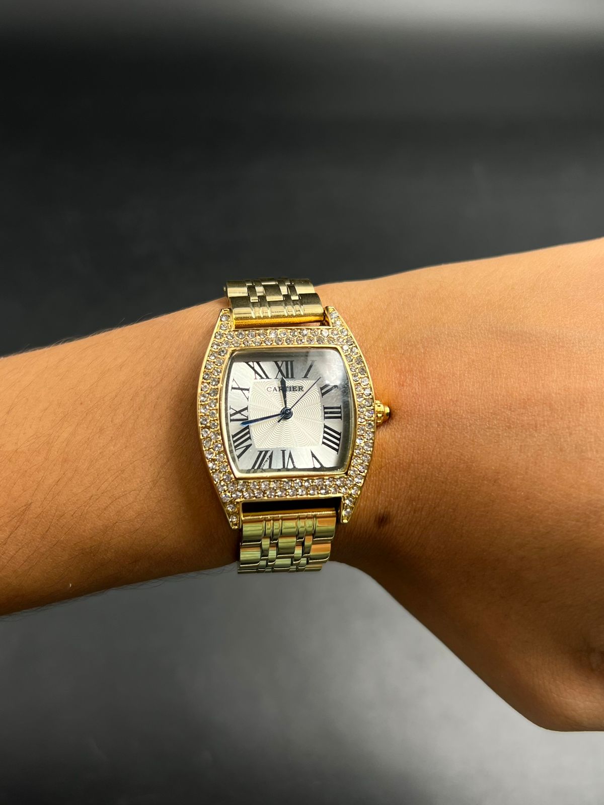 Crtr Mujer Dorado Tablero Plateado