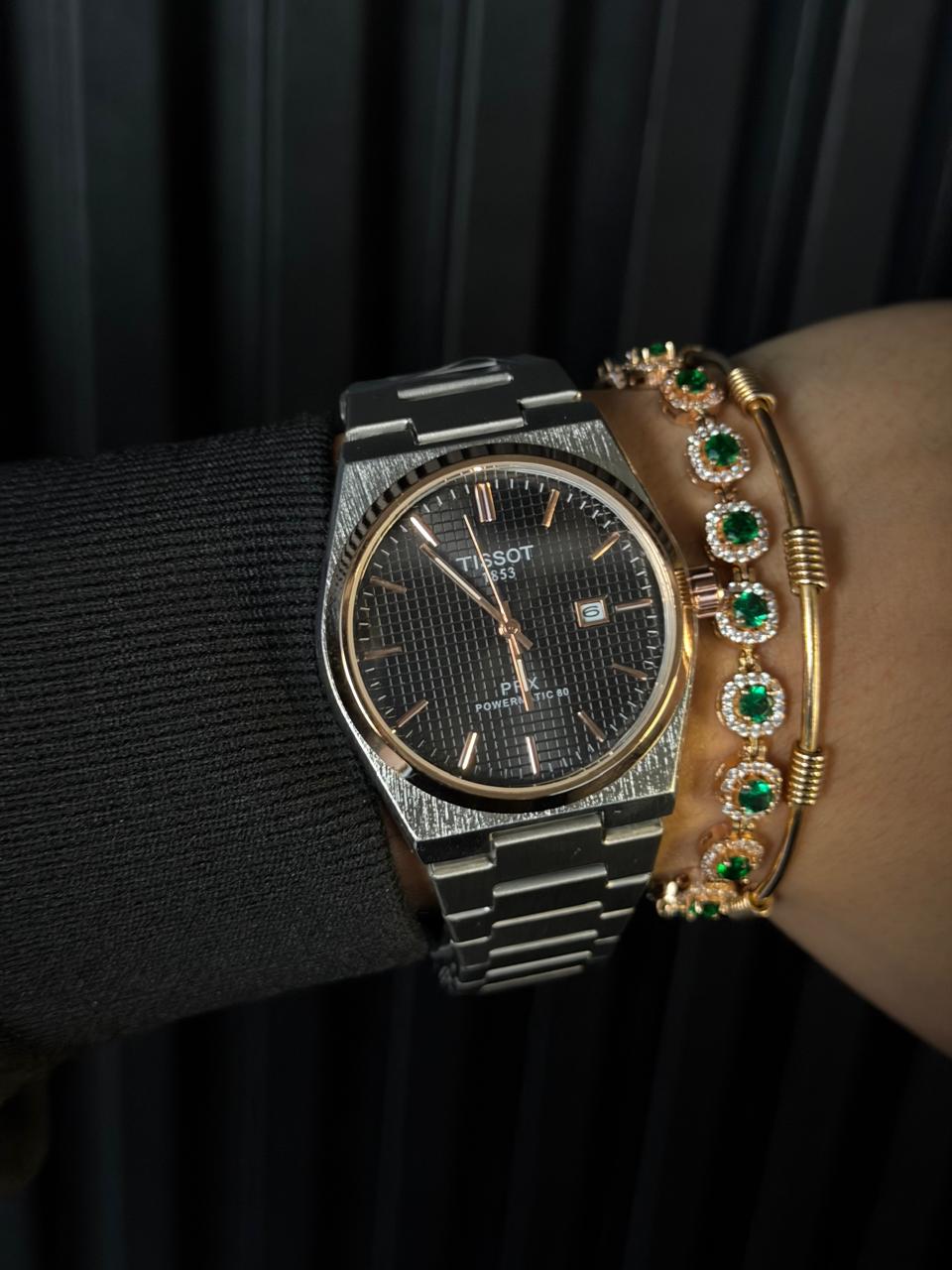 Tsst Metalico Plateado Tablero Negro Oro Rosa