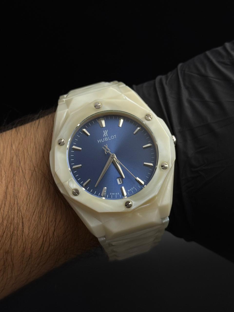 Hblt Resina Blanca Tablero Azul