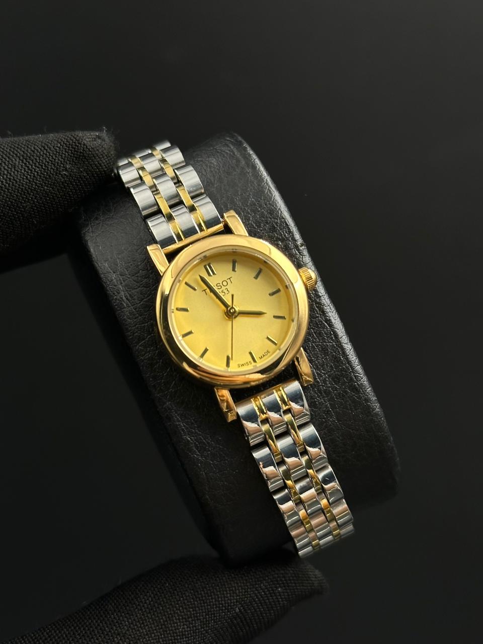 Tsst Mujer Bicolor Dorado Tablero Dorado