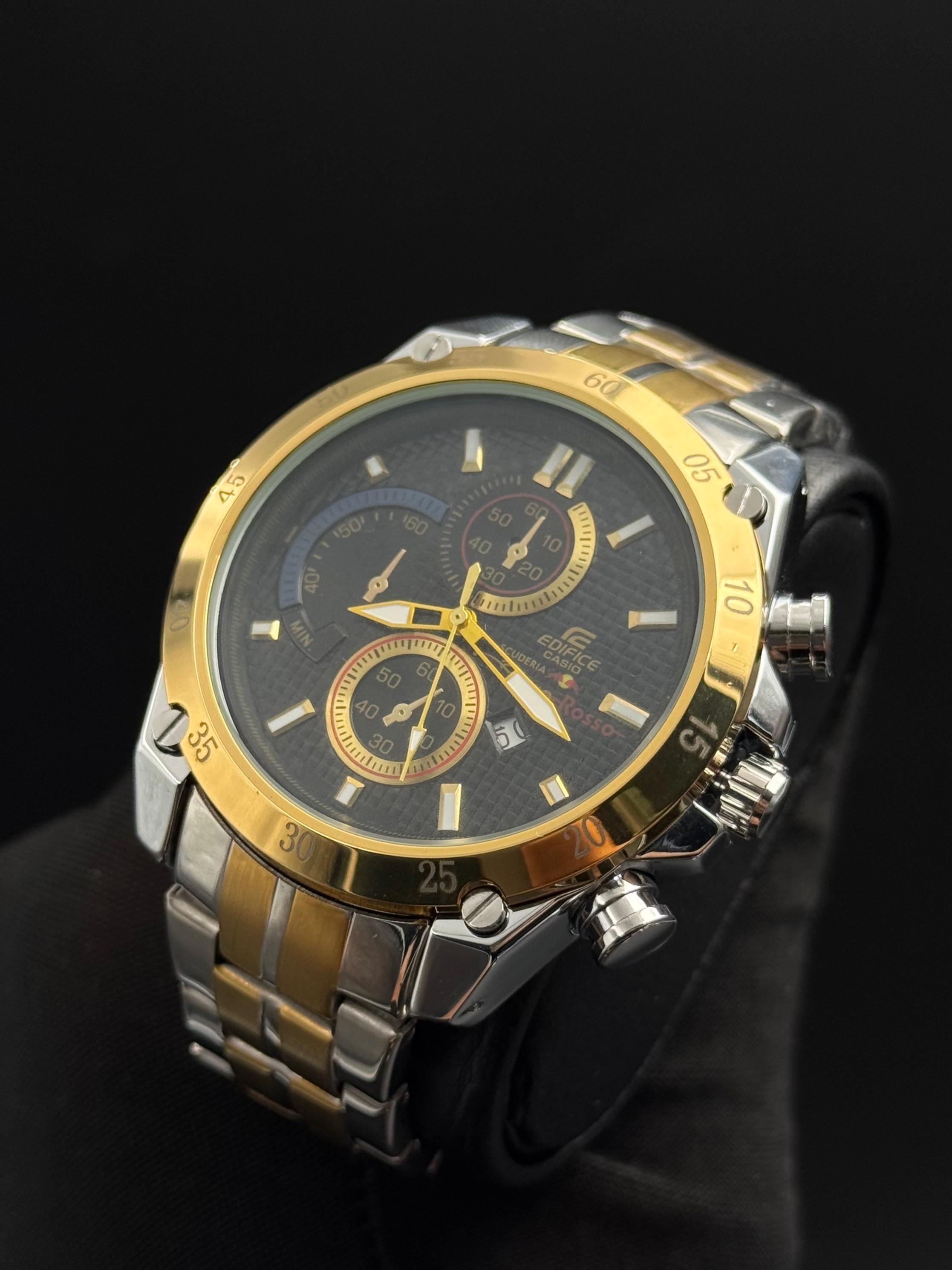 Cso Edfc Bicolor Dorado Tablero Negro Blanco Azul