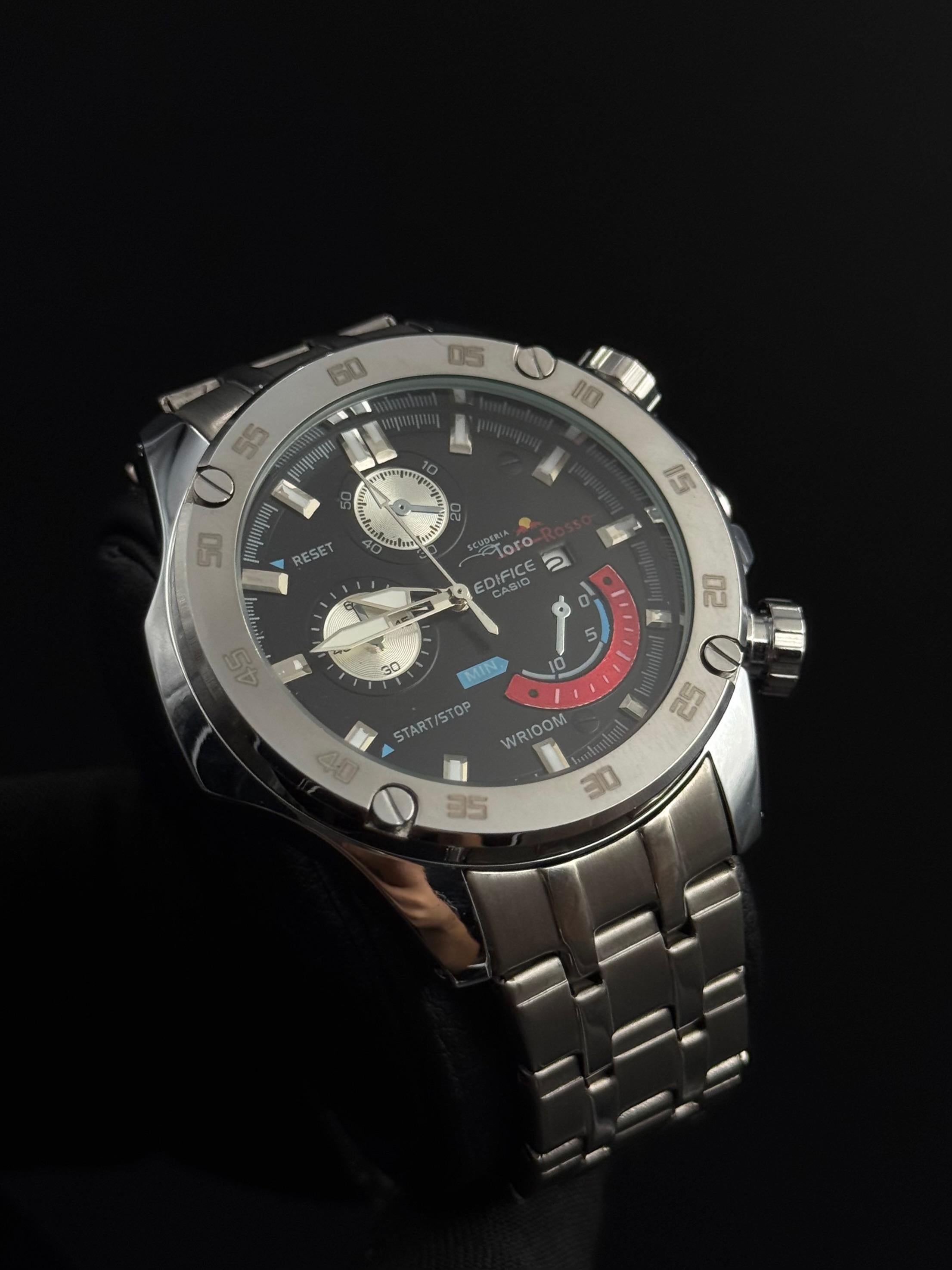 Cso Edfc Plateado Tablero Negro Rojo Plateado