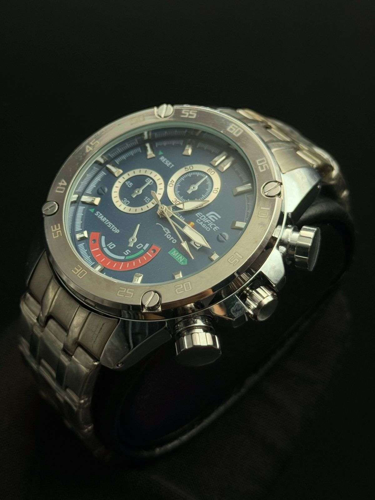 Cso Edfc Plateado Tablero Azul Plateado Rojo