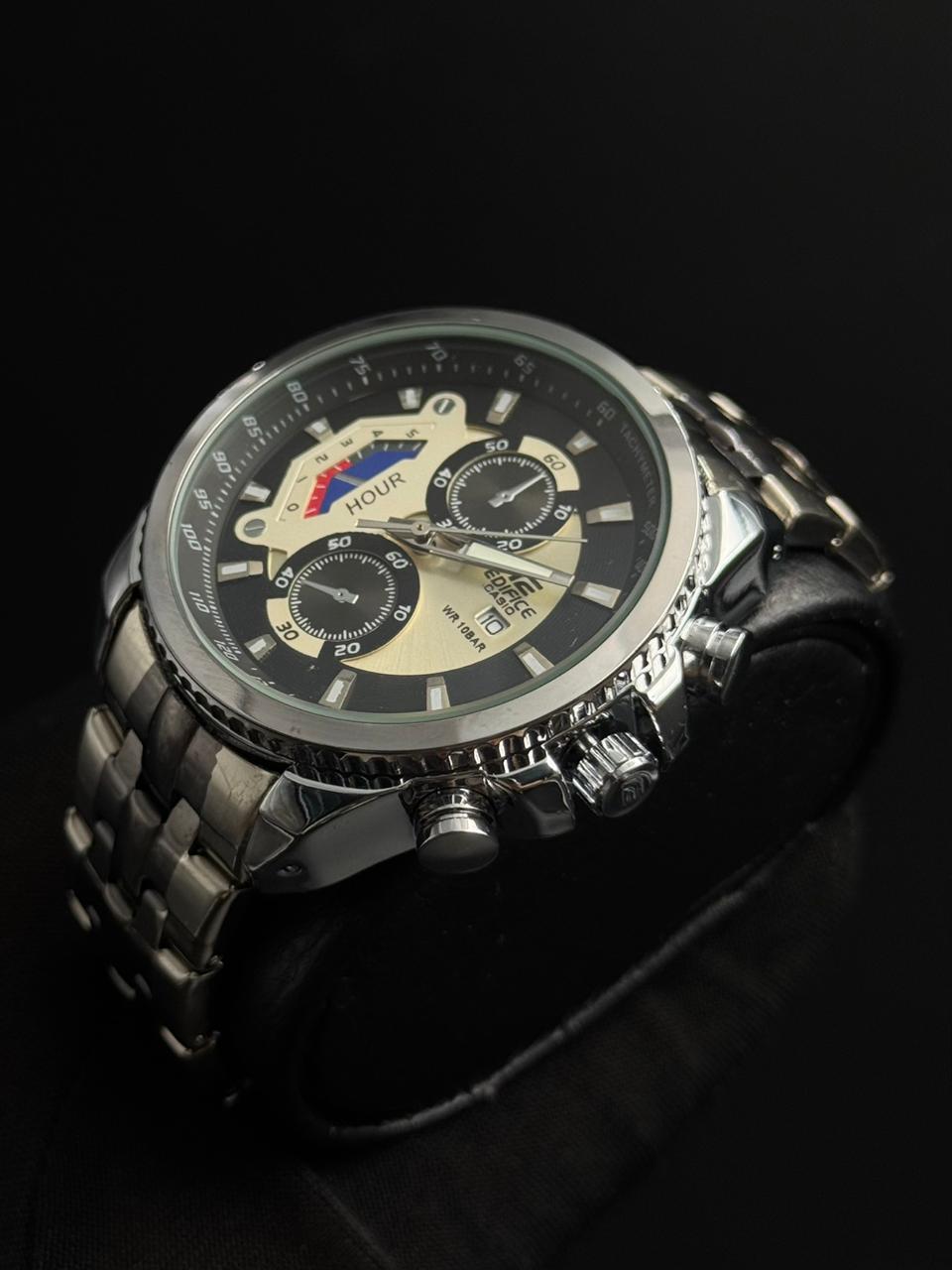 Cso Edfc Bicolor Negro Tablero Negro Plateado