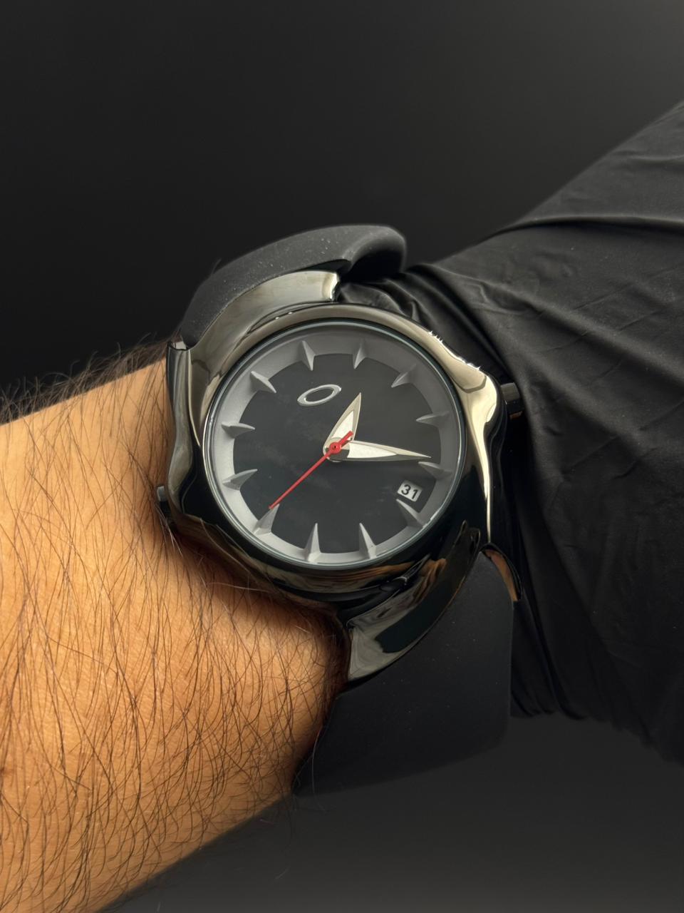 Okl Goma Negra Tablero Negro Blanco Negro