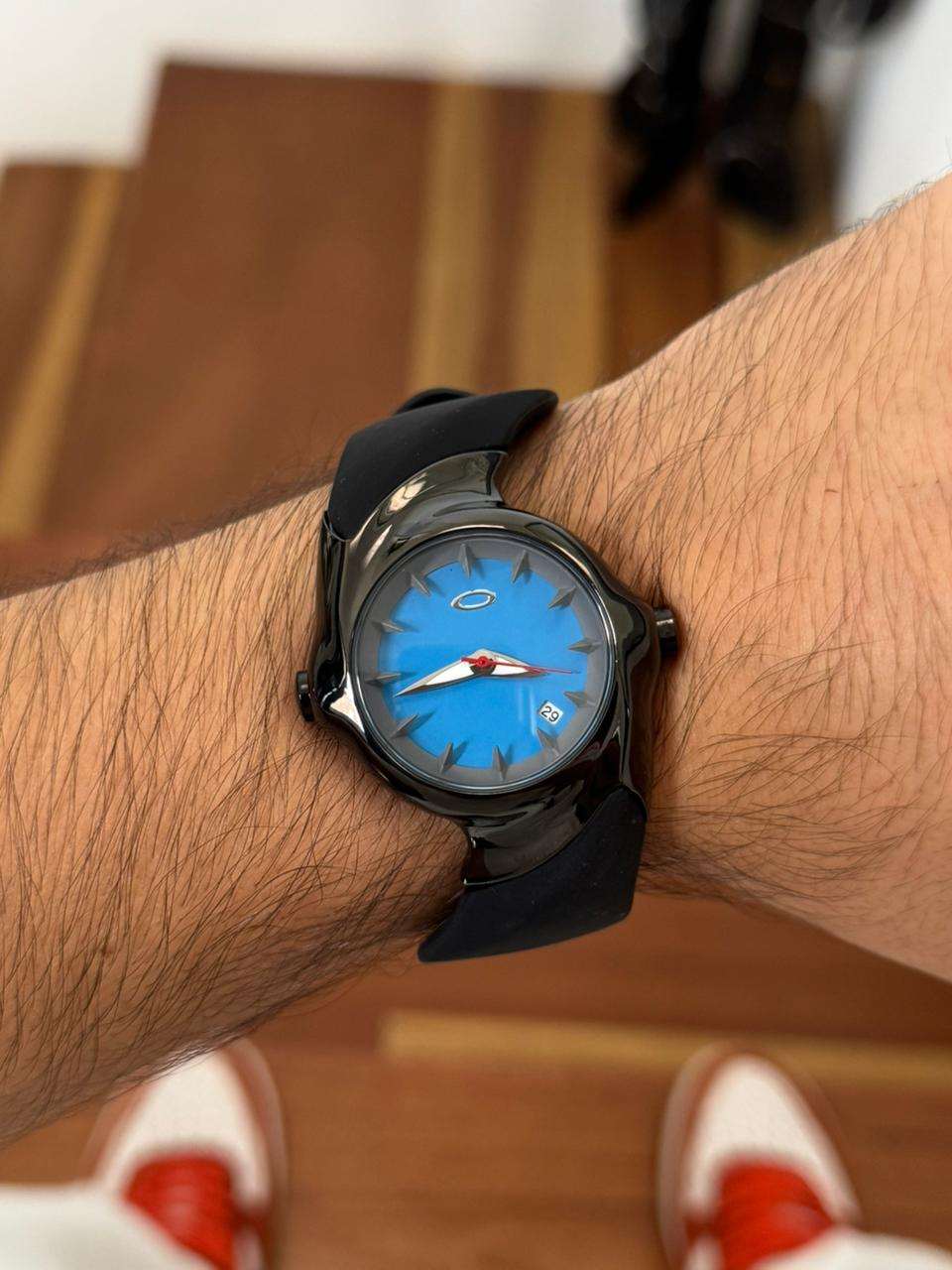 Okl Goma Negra Tablero Azul Negro