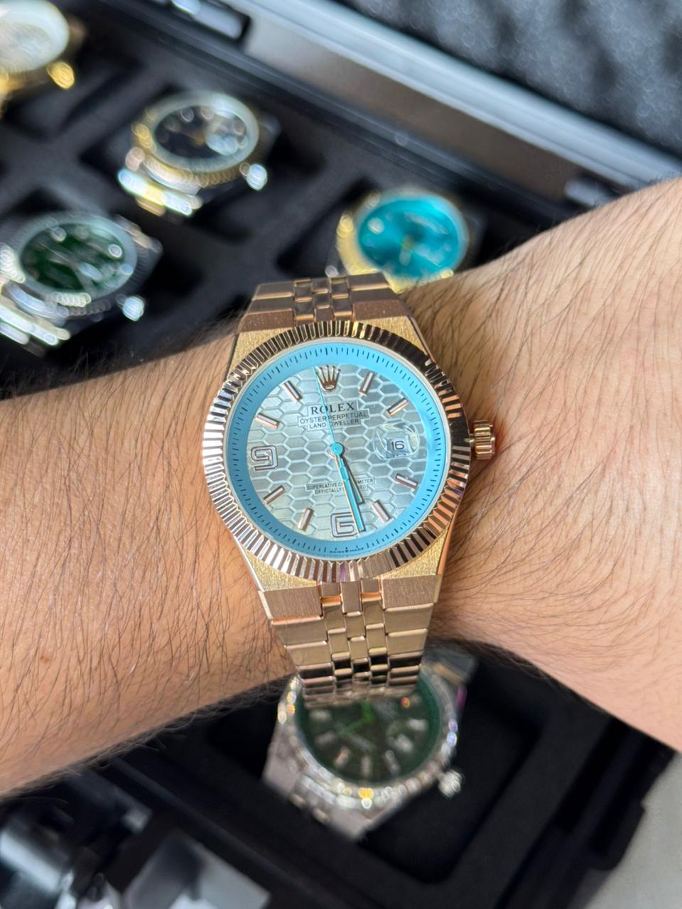 Rlx Lx Oro Rosa Tablero Azul