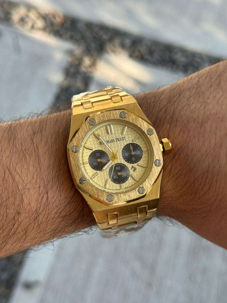 Admrs Metalico Crono Dorado Tablero Dorado
