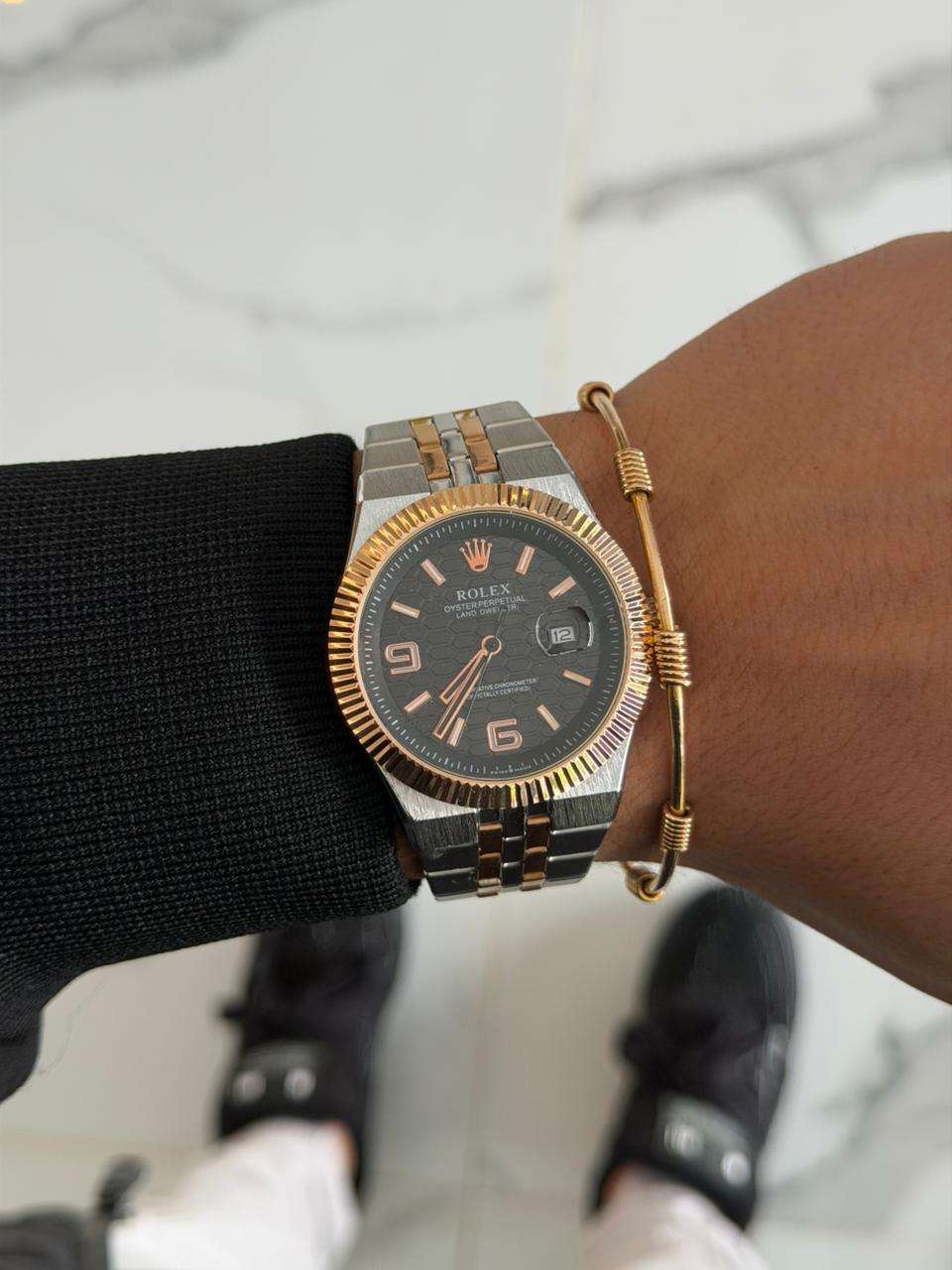 Rlx Lx Bicolor Dorado Tablero Negro