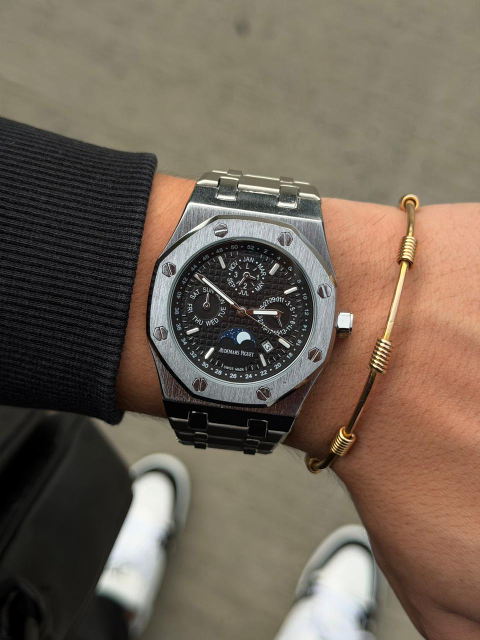 Admrs Metalico Plateado Tablero Negro