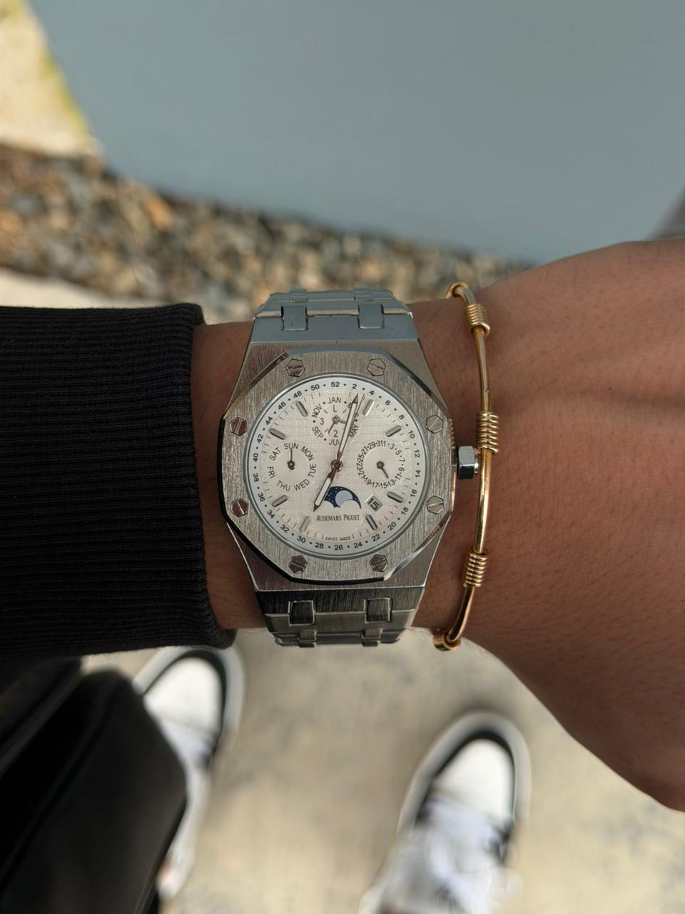 Admrs Metalico Plateado Tablero Blanco