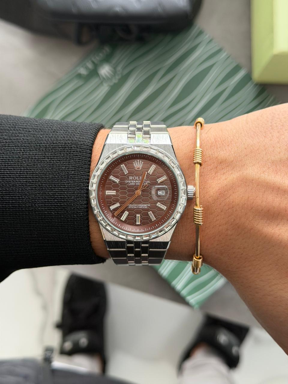 Rlx Diamond SR Plateado Tablero Cafe