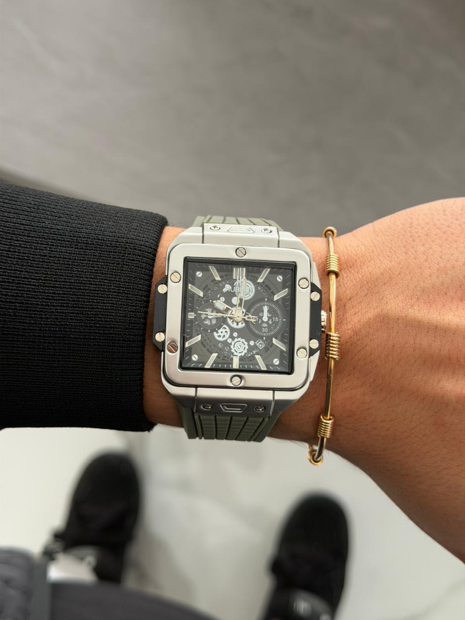 Hblt 2026 Goma Gris Tablero Negro Plateado