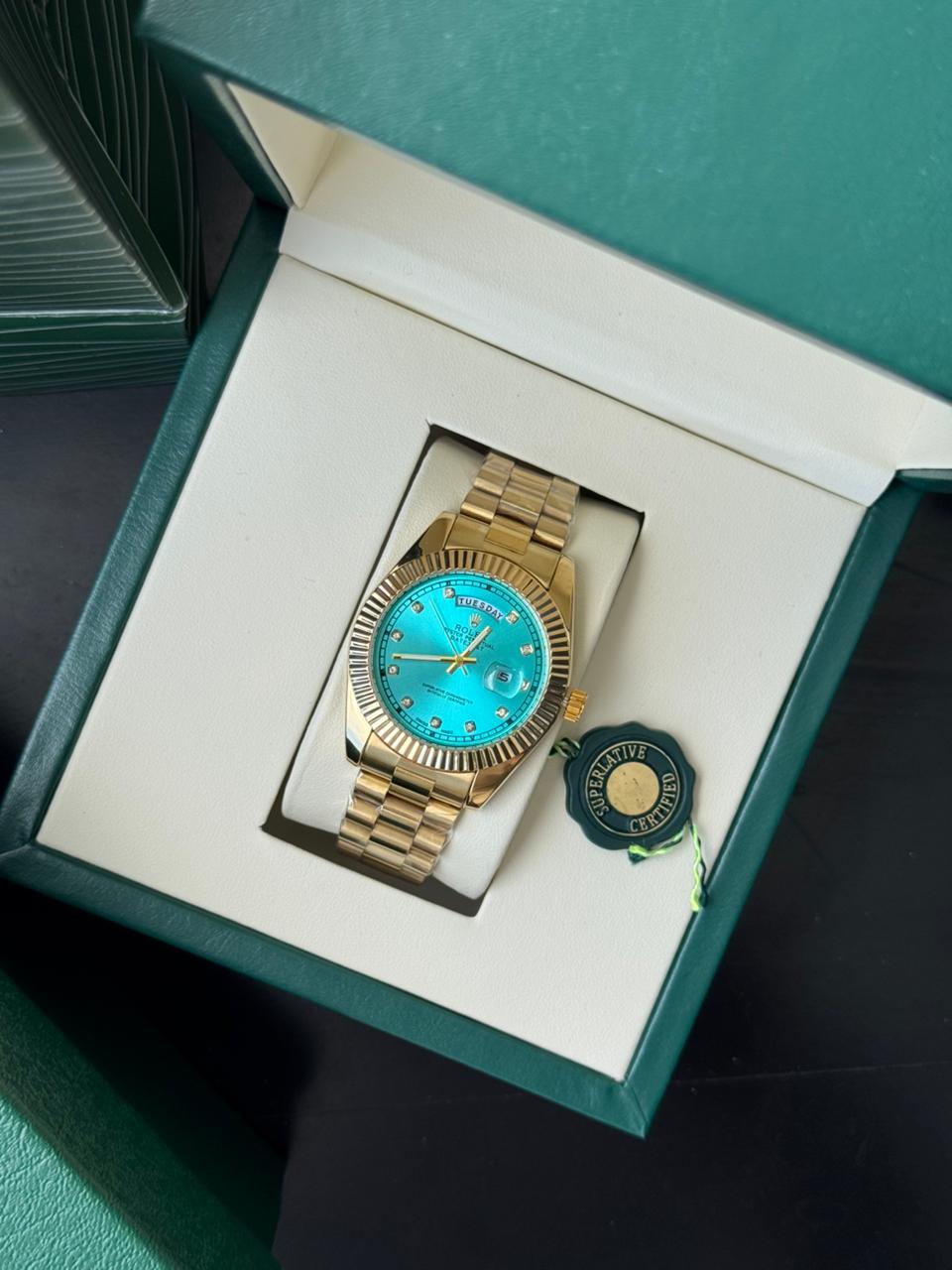 Rlx Diamond 2026 Dorado Tablero Azul Claro