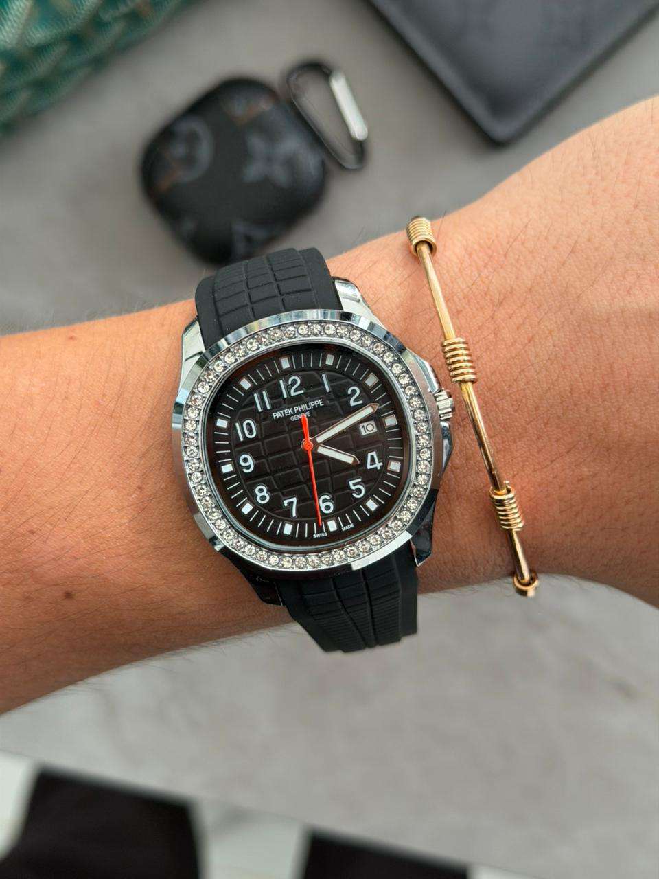 Ptk Circones Goma Negra Tablero Negro Plateado