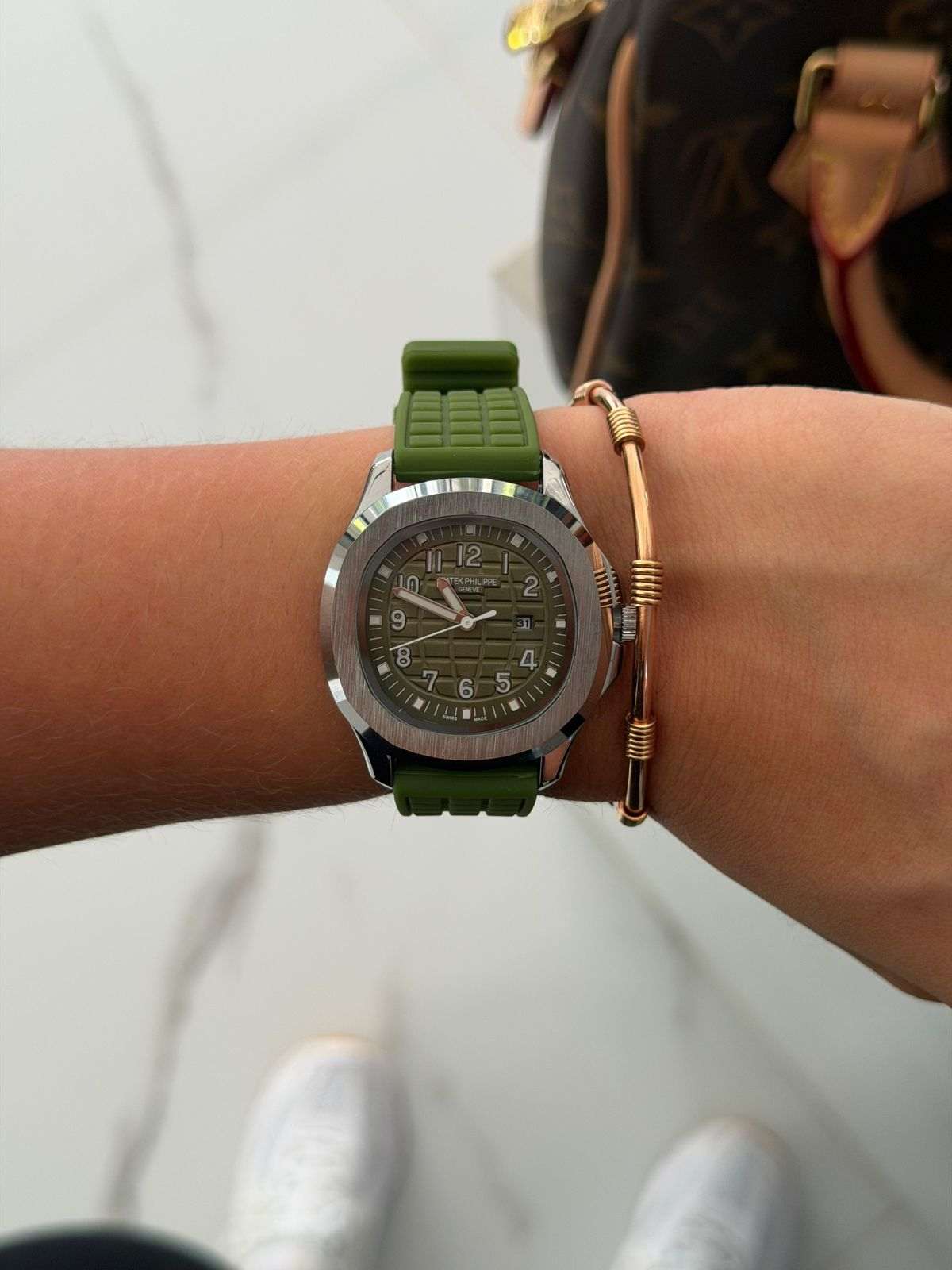 Ptk Mujer 2026 Goma Verde Tablero Verde Plateado