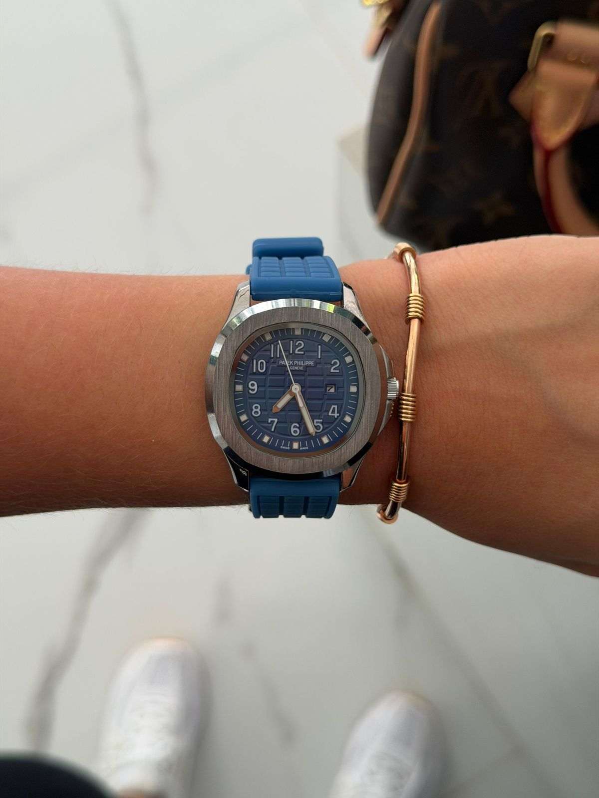 Ptk Mujer 2026 Goma Azul Tablero Azul Plateado