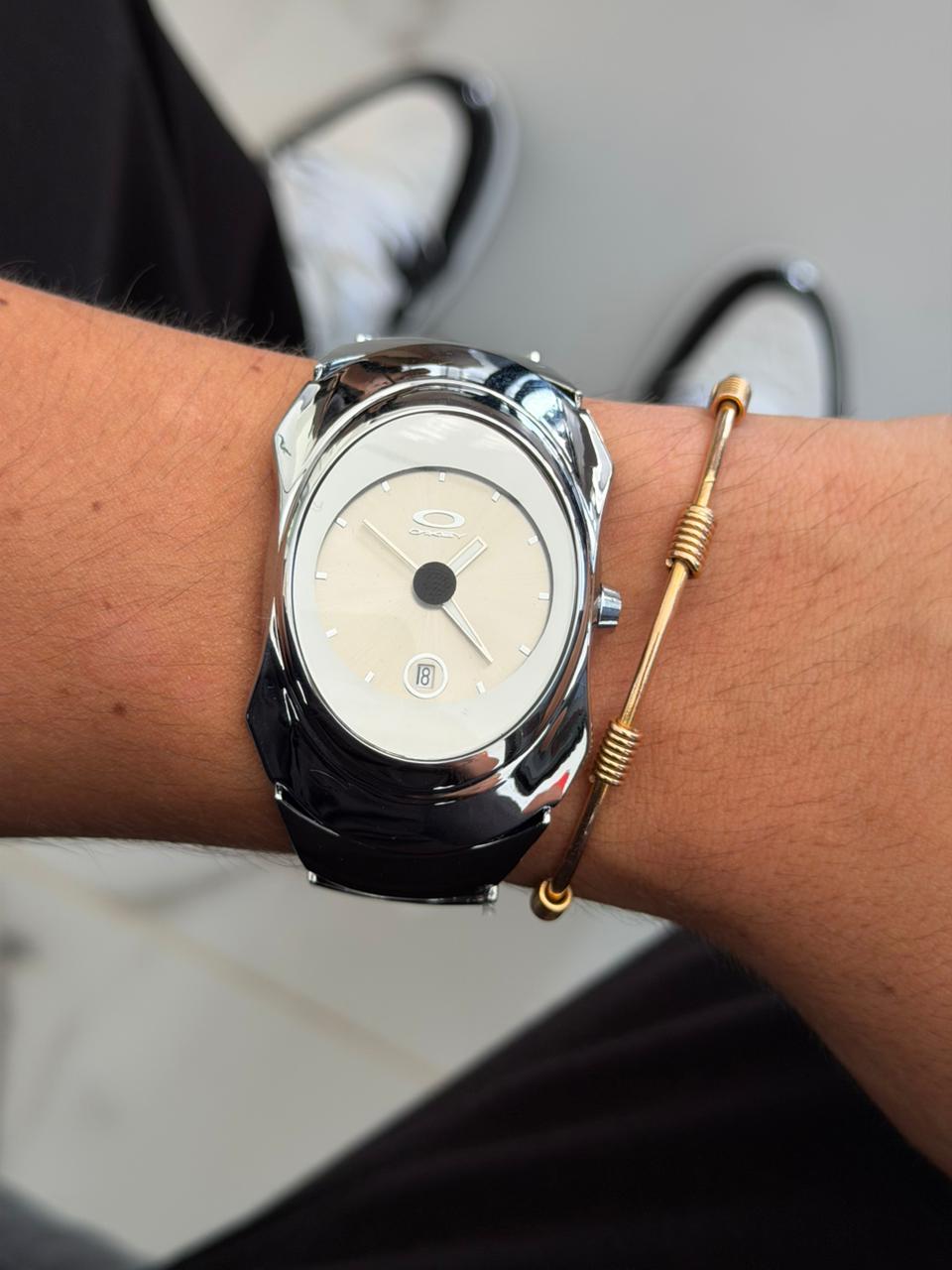 Okl Metalico Plateado  Tablero Plateado