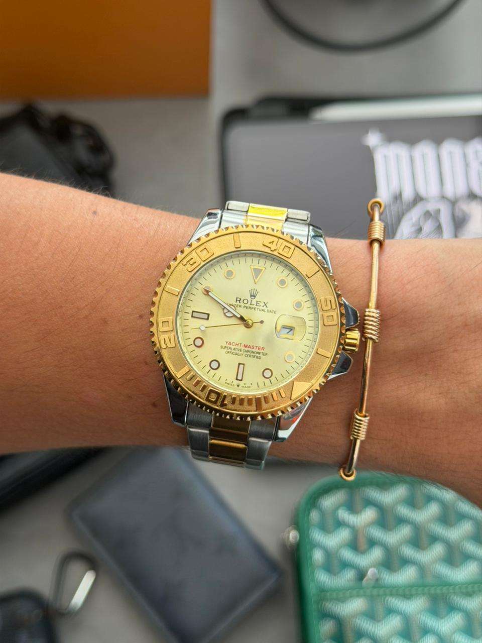 Rlx Master Bicolor Dorado Tablero Dorado