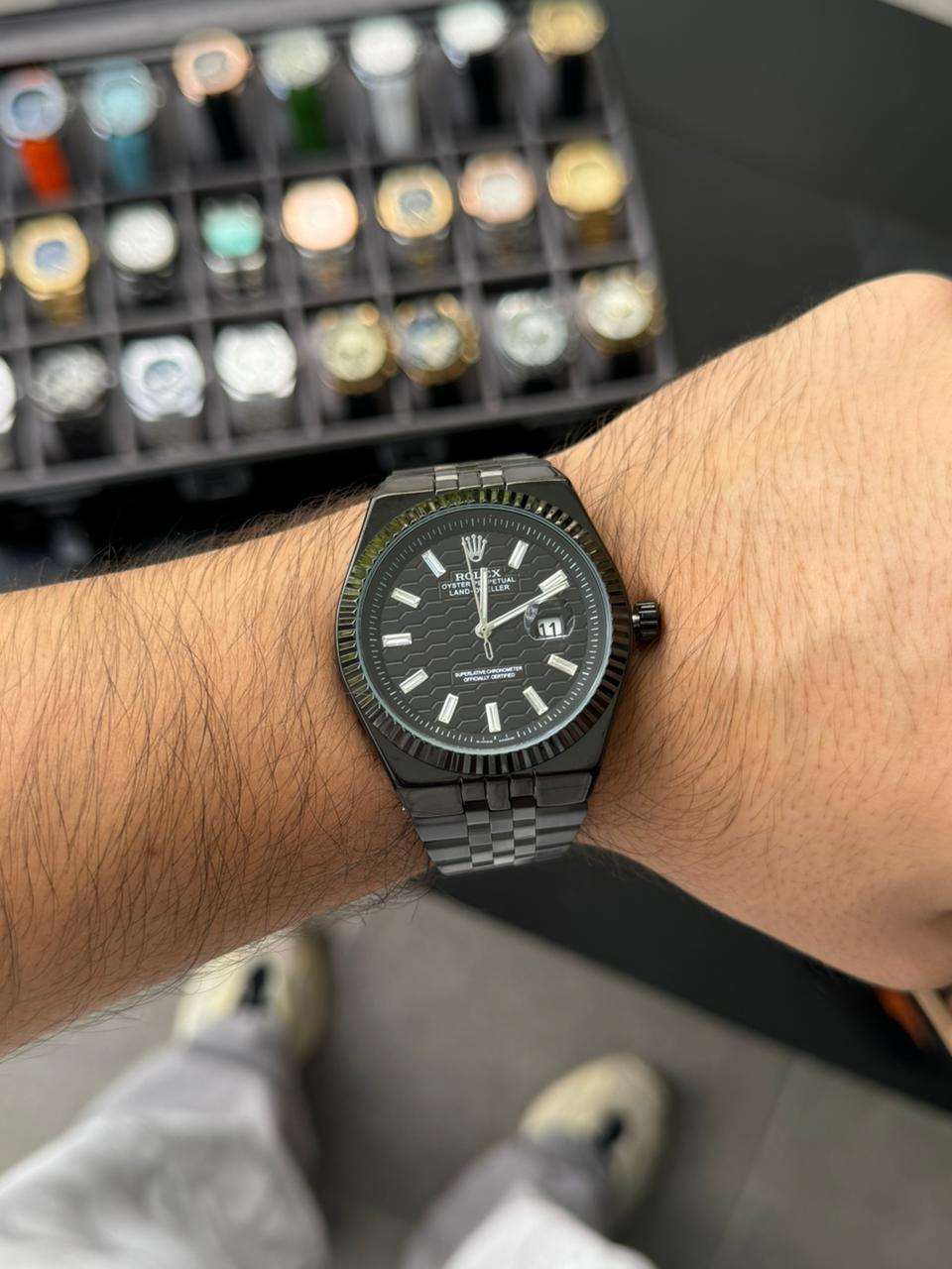 Rlx Oyster Luxe Negro Tablero Negro