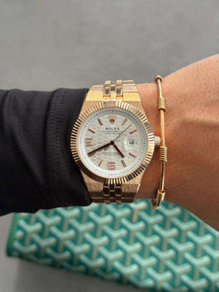 Rlx LX Oro Rosa Tablero Plateado